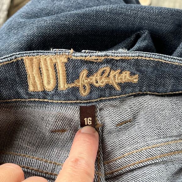 KUT From The Kloth Women's Straight Leg Medium Wash Jeans Size 16 - Picture 8 of 10